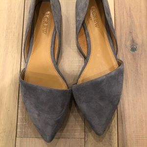 J. Crew Shoes - JCREW Blue Suede D’orsay Flats J. Crew Shoes - JCREW Blue Suede D’orsay Flats